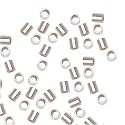 Sterling Silver Crimp Beads 2 x 2mm (20)