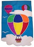Hot Air Balloons House Banner - B0029X5LTG