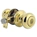 Kwikset Signatures Juno SmartKey Entry Knob in Polished Brass Finish #97402-542