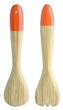 Quid - 7061112 - Tuya - Couverts à Salade - Bambou Orange - Bambou