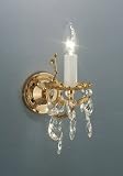 VICTORIA:, Wandleuchte, Made in Italy, Handarbeit, Made with SPECTRA Swarovski Kristall,