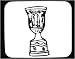 Mouse Pad with black and white, vase, Europe, chalice, vessel, glass, decorated, cup, England, metal, United Kingdom, grail