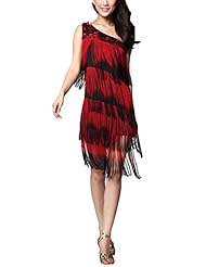 One Shoulder Colorblocking Sequined  Dress