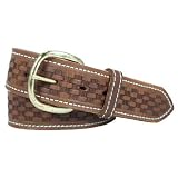 Mens Basketweave Embossed Work Belt 1 1 2 oiled and waxed work belt. 