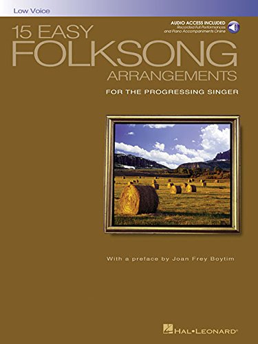 15 easy folksong arrangements low voice introduction by joan frey boytim vocal collection bkonline audio