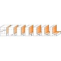 CMT 835.502.11 Variable Depth From 1/8-Inch to 1/2-Inch, 3/4-Inch Cutting Height, 1/2-Inch Shank Rabbeting Router Bit Set