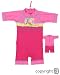 Bright Bots UPF50+ Australian Girls Sunsuit Pink/Pale Pink Short Leg/Sleeve All in One size 12-18 months