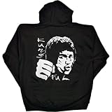 MENS FULL-ZIP HOODY : NAVY - SMALL - Kung Fu - Karate, Funny, Bruce Lee