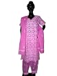 Cotton Salwar Suit Violet Womens Clothing Chikan Embroidery with Dupatta Size M