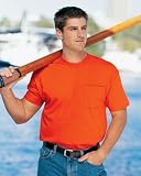 Port & Company Men's Big 100% Cotton T-Shirt With Pocket. PC61P