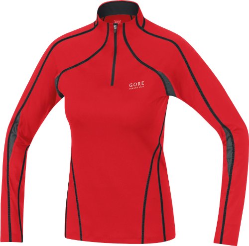 GORE RUNNING WEAR Damen LONG Shirt SUNLIGHT 2.0, red/black, 44 Preisvergleich