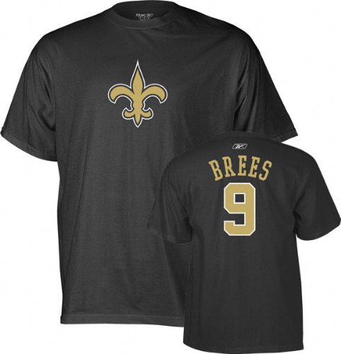 Reebok New Orleans Saints Drew Brees Name & Number T-Shirt, X-Large