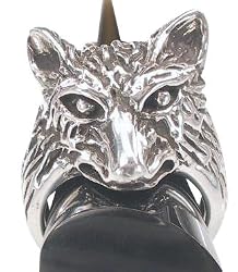 Werewolf Were Wolf Man Pewter Ring Band
