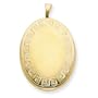 Exquisite 1/20 Gold Filled 20mm Greek Key Border Oval Locket