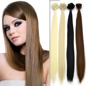 Clip In Extensions Set 7 teilig 45cm,18 Zoll Haarverlaengerung Glatt Langhaar Lang Haar Ko Preisvergleich