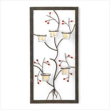 Five Candle Wall Adornment - Style 37603