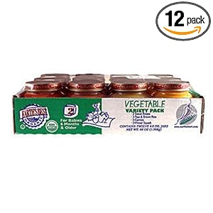 Earth's Best 2nd Vegetable  Variety Pack, 4-Ounce Jars (Pack of 12)