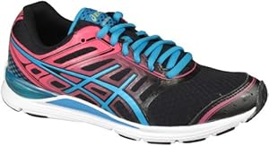 ASICS Women's Gel-Storm Running Shoe,Black/Electric Blue/Pink,11 M US