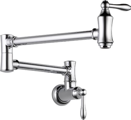 Delta Traditional 1177LF Chrome Pot Filler Faucet - Wall Mount