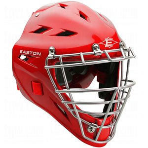 Easton Black Magic Catchers Helmet, Red