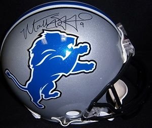 Matthew Stafford Hand Signed Autographed Detroit Lions Riddell Football Mini ...