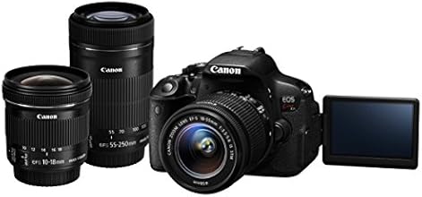 Canon デジタル一眼レフカメラ EOS Kiss X7i トリプルズームキット EF-S10-18mm F4.5-5.6 IS STM EF-S18-55mm F3.5-5.6 IS STM EF-S55-250mm F4-5.6 IS STM付属 KISSX7I-TZOOMKIT