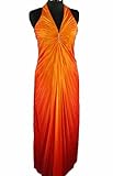 Onyx Nite Halter V-Neck Gown Sunrise 6