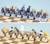 Cats Chess Set, King:3-1/4