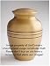 The UrnConcern® Classic Cremation Urn. Hand Engraved Solid Brass. 7" Height. Includes Velvet Storage & Display Box.