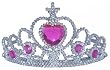 Tiara with Heart Stones