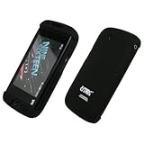 EMPIRE Black Silicone Skin Case Cover for T-Mobile Samsung Sidekick 4G
