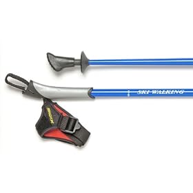 "Swix VIP Nordic Walking Poles & Free Nordic Walking DVD"  Safer, lighter, and more durable than cheap twist-lock adjustable poles from China!