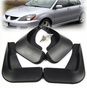 Black Auto parts 4PCS Mudguard Splash Guard Mud 