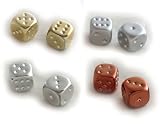 2 Chessex Wuerfel - 16mm METALLIC beschichtet!