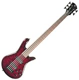 SPECTOR PRO SERIES LEGEND 5 RED FRETLESS 5 STRING ELECTRIC BASS GUITAR