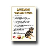 Rottweiler Property Laws Fridge Magnet