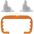 Thinkbaby Baby Bottle to Sippy Cup Conversion/Replacement Kit, Orange, 9 Months