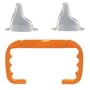 Thinkbaby Baby Bottle to Sippy Cup Conversion/Replacement Kit, Orange, 9 Months