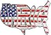 Red White & Blue America Belt Buckle