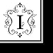 Monogram Elegant Initial Luncheon Napkin - I