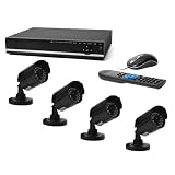 Buy 4-camera combo kit, H.264 Realtime DVR Security System with 500gb, Mobile Phone... by SECURE