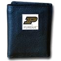College Leather Tri-fold Wallet - Purdue Boilermakers