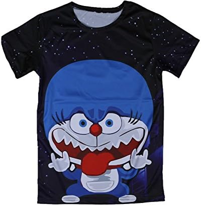 Boys Girls 2015 Popular Summer Children T Shirt Cartoon Series (S, Pokonyan Doraemon)