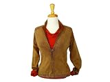 Acid Washed Zip Cardigan Sweater