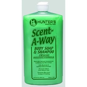 Hunter's Specialties Scent-A-Way Odorless Liquid Soap, 32-Ounce by