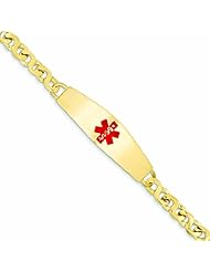Genuine 14K Yellow Gold Medical Jewelry Bracelet 18 Grams Of Gold 100% Satisfaction Guaranteed.