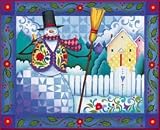 SNOWMAN by Jim Shore Fleece THROW BLANKET Afghan