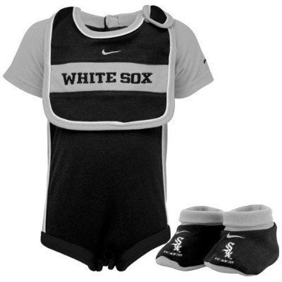Chicago White Sox Baby Nike Onesie, Bib, and Booties