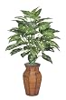 Artificial Dieffenbachia Floor Plant Rattan