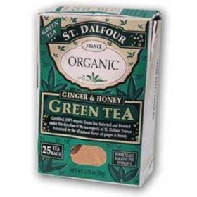 Green-Ginger & Honey Tea (Organic) - 25 - Bag by St. Dalfour
